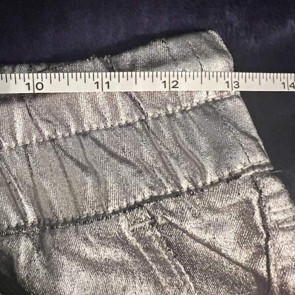 JUICY COUTURE easy skinny coated pants in silver, Size 2, 6, 14 NWT - Picture 10 of 16